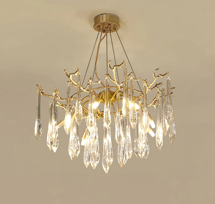 Chandelier BRANCH by Rodesigne — brass designer chandelier, custom lighting by RODESIGNE