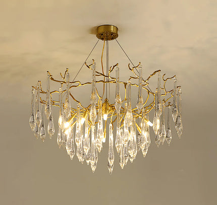 Chandelier BRANCH by Rodesigne — brass designer chandelier, custom lighting by RODESIGNE