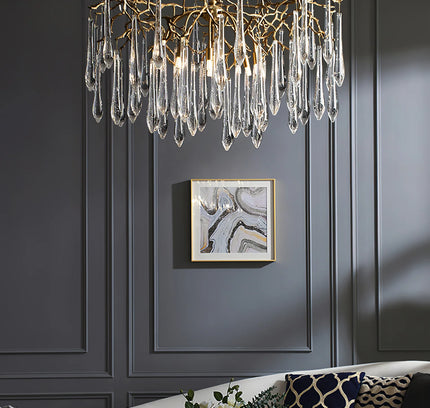 Chandelier BRANCH by Rodesigne — brass designer chandelier, custom lighting by RODESIGNE