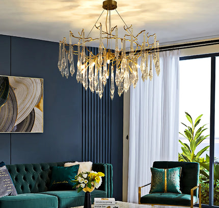 Chandelier BRANCH by Rodesigne — brass designer chandelier, custom lighting by RODESIGNE