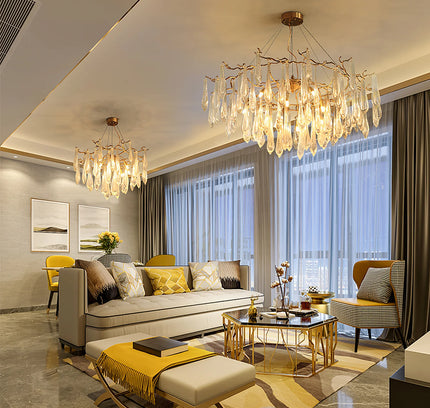 Chandelier BRANCH by Rodesigne — brass designer chandelier, custom lighting by RODESIGNE