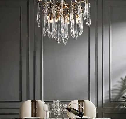 Chandelier BRANCH by Rodesigne — brass designer chandelier, custom lighting by RODESIGNE