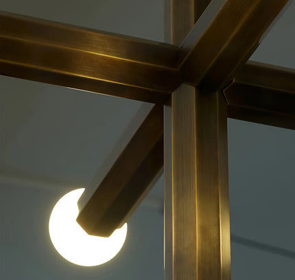 Chandelier UNES by Rodesigne — brass designer chandelier, custom lighting by RODESIGNE