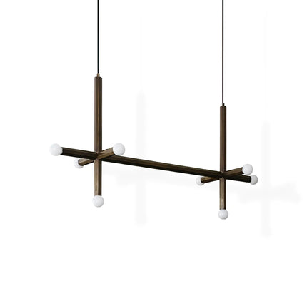 Chandelier UNES by Rodesigne — brass designer chandelier, custom lighting by RODESIGNE