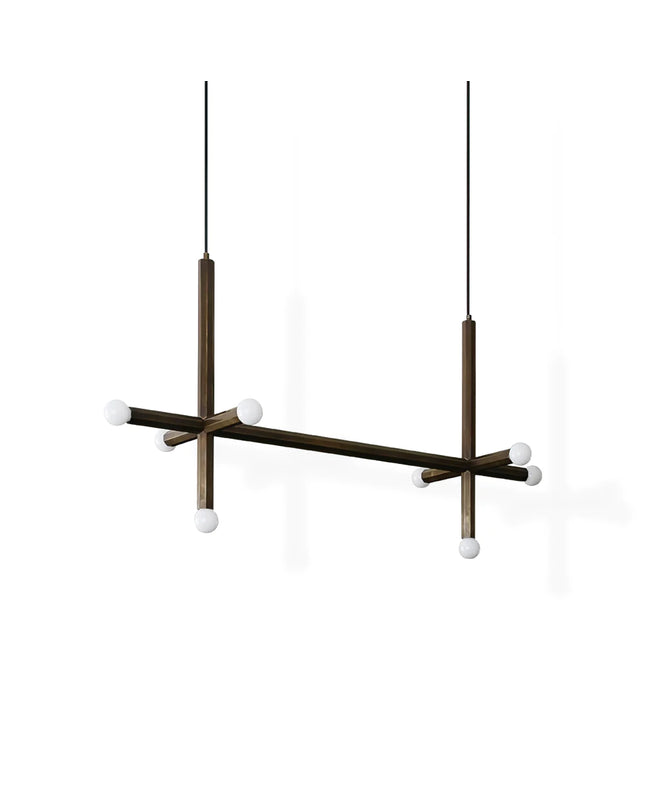 Chandelier UNES by Rodesigne — brass designer chandelier, custom lighting by RODESIGNE