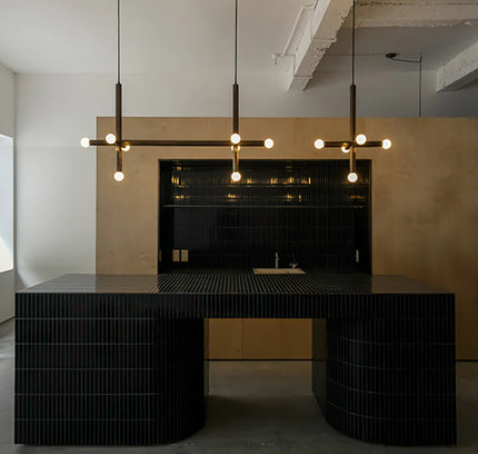 Chandelier UNES by Rodesigne — brass designer chandelier, custom lighting by RODESIGNE