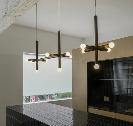 Chandelier UNES by Rodesigne — brass designer chandelier, custom lighting by RODESIGNE