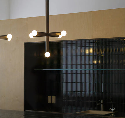 Chandelier UNES by Rodesigne — brass designer chandelier, custom lighting by RODESIGNE