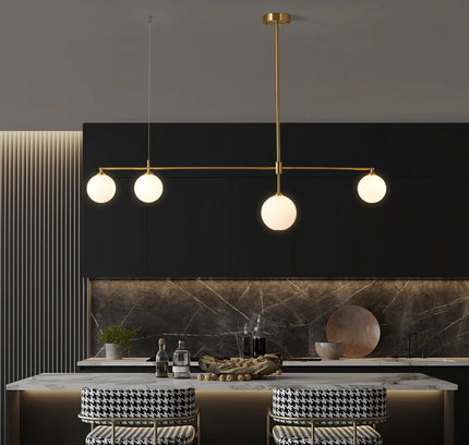 Chandelier GLOBAS by Rodesigne — brass designer chandelier, custom lighting by RODESIGNE