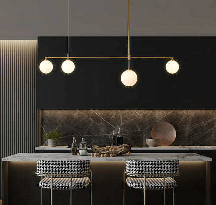 Chandelier GLOBAS by Rodesigne — brass designer chandelier, custom lighting by RODESIGNE