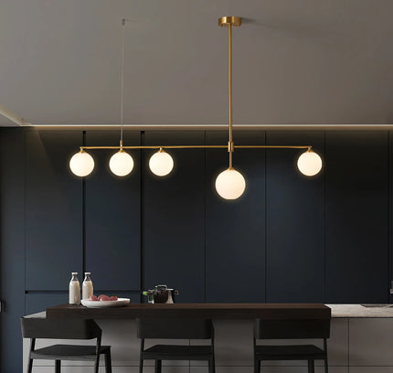 Chandelier GLOBAS by Rodesigne — brass designer chandelier, custom lighting by RODESIGNE