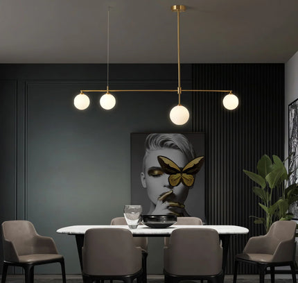 Chandelier GLOBAS by Rodesigne — brass designer chandelier, custom lighting by RODESIGNE