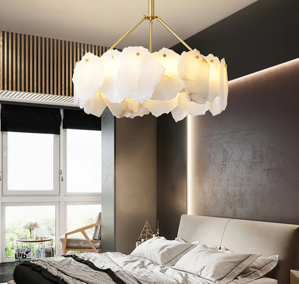 Chandelier BURTON by Rodesigne — marble designer chandelier, custom lighting by RODESIGNE