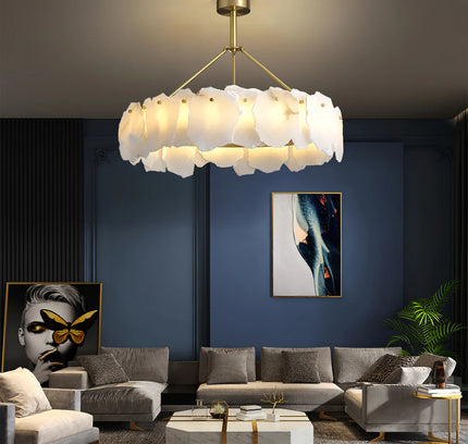 Chandelier BURTON by Rodesigne — marble designer chandelier, custom lighting by RODESIGNE