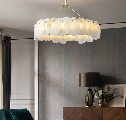 Chandelier BURTON by Rodesigne — marble designer chandelier, custom lighting by RODESIGNE