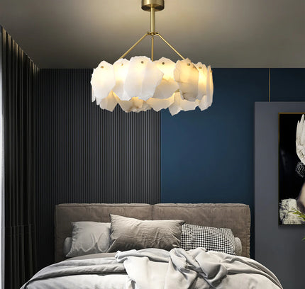 Chandelier BURTON by Rodesigne — marble designer chandelier, custom lighting by RODESIGNE