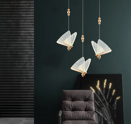 Pendant lamp BUTTERFLY by Rodesigne — modern pendant light, custom designer lighting by RODESIGNE