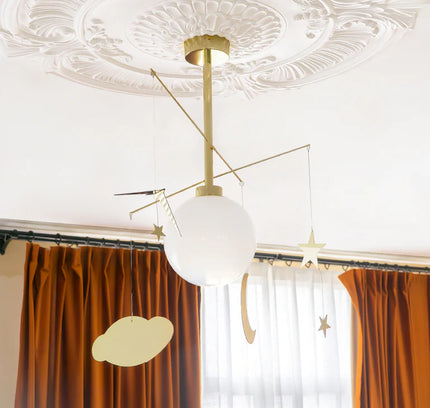 Pendant lamp CARLALE by Rodesigne — brass modern pendant light, custom designer lighting by RODESIGNE