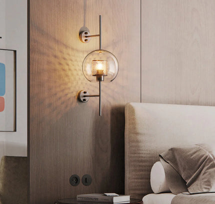 Wall lamp (Sconce) WICK by Rodesigne — glass wall sconce lamp, designer lighting by RODESIGNE