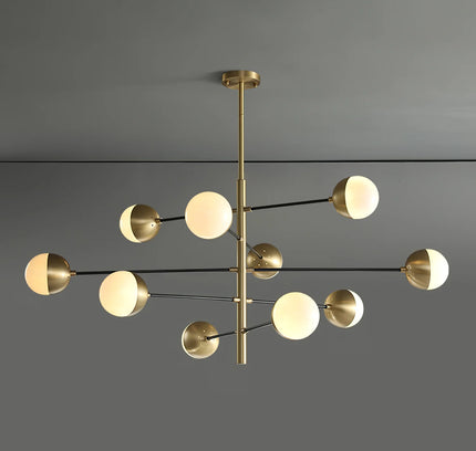 Chandelier COMPO by Rodesigne — brass designer chandelier, custom lighting by RODESIGNE
