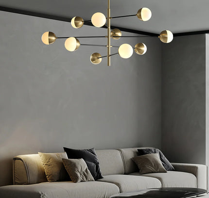 Chandelier COMPO by Rodesigne — brass designer chandelier, custom lighting by RODESIGNE