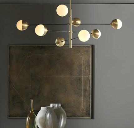 Chandelier COMPO by Rodesigne — brass designer chandelier, custom lighting by RODESIGNE