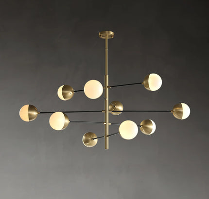 Chandelier COMPO by Rodesigne — brass designer chandelier, custom lighting by RODESIGNE