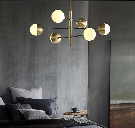 Chandelier COMPO by Rodesigne — brass designer chandelier, custom lighting by RODESIGNE