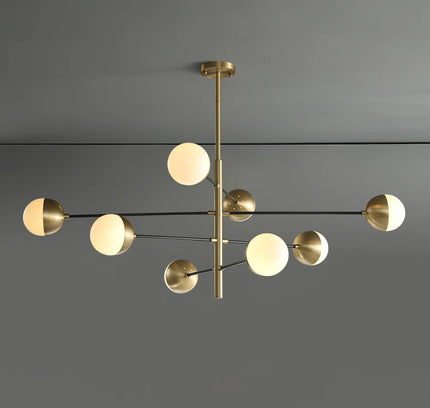 Chandelier COMPO by Rodesigne — brass designer chandelier, custom lighting by RODESIGNE