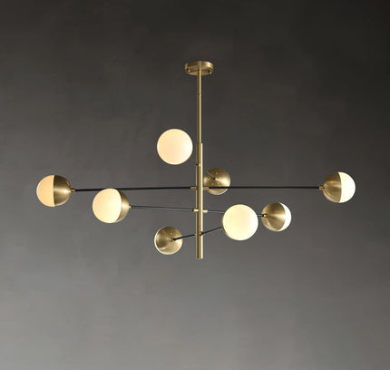 Chandelier COMPO by Rodesigne — brass designer chandelier, custom lighting by RODESIGNE