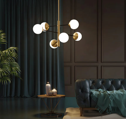 Chandelier COMPO by Rodesigne — brass designer chandelier, custom lighting by RODESIGNE