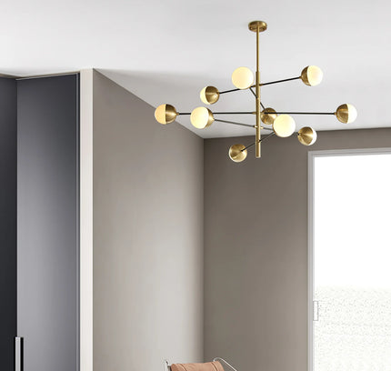 Chandelier COMPO by Rodesigne — brass designer chandelier, custom lighting by RODESIGNE
