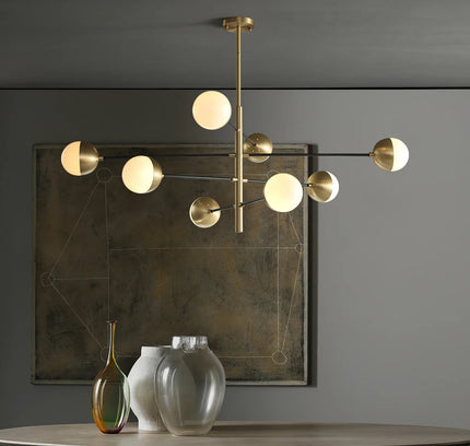 Chandelier COMPO by Rodesigne — brass designer chandelier, custom lighting by RODESIGNE