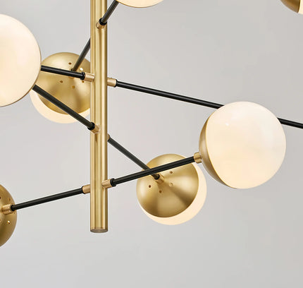 Chandelier COMPO by Rodesigne — brass designer chandelier, custom lighting by RODESIGNE
