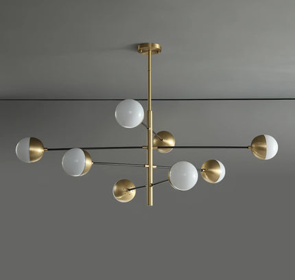 Chandelier COMPO by Rodesigne — brass designer chandelier, custom lighting by RODESIGNE