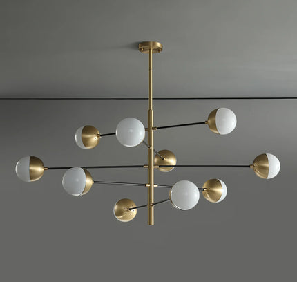 Chandelier COMPO by Rodesigne — brass designer chandelier, custom lighting by RODESIGNE