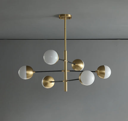 Chandelier COMPO by Rodesigne — brass designer chandelier, custom lighting by RODESIGNE