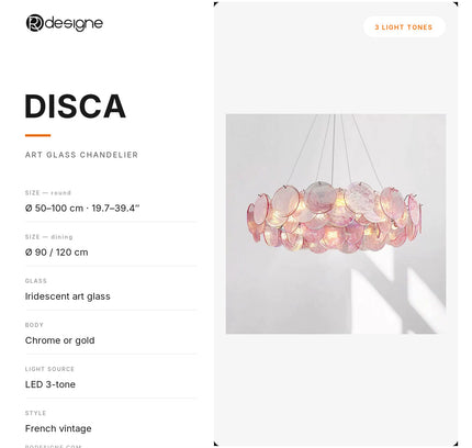 Chandelier DISCA by Rodesigne — specifications