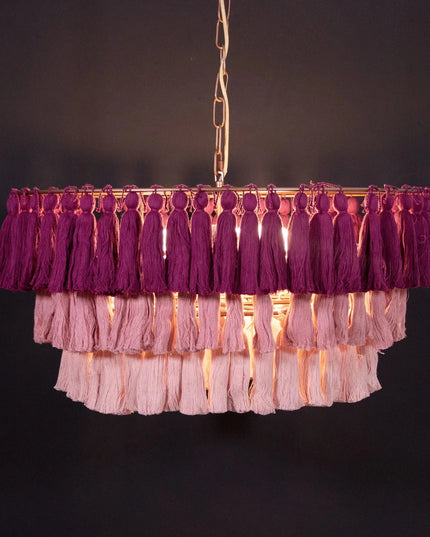 Pendant lamp MULTICOLOUR TASSEL by Rodesigne