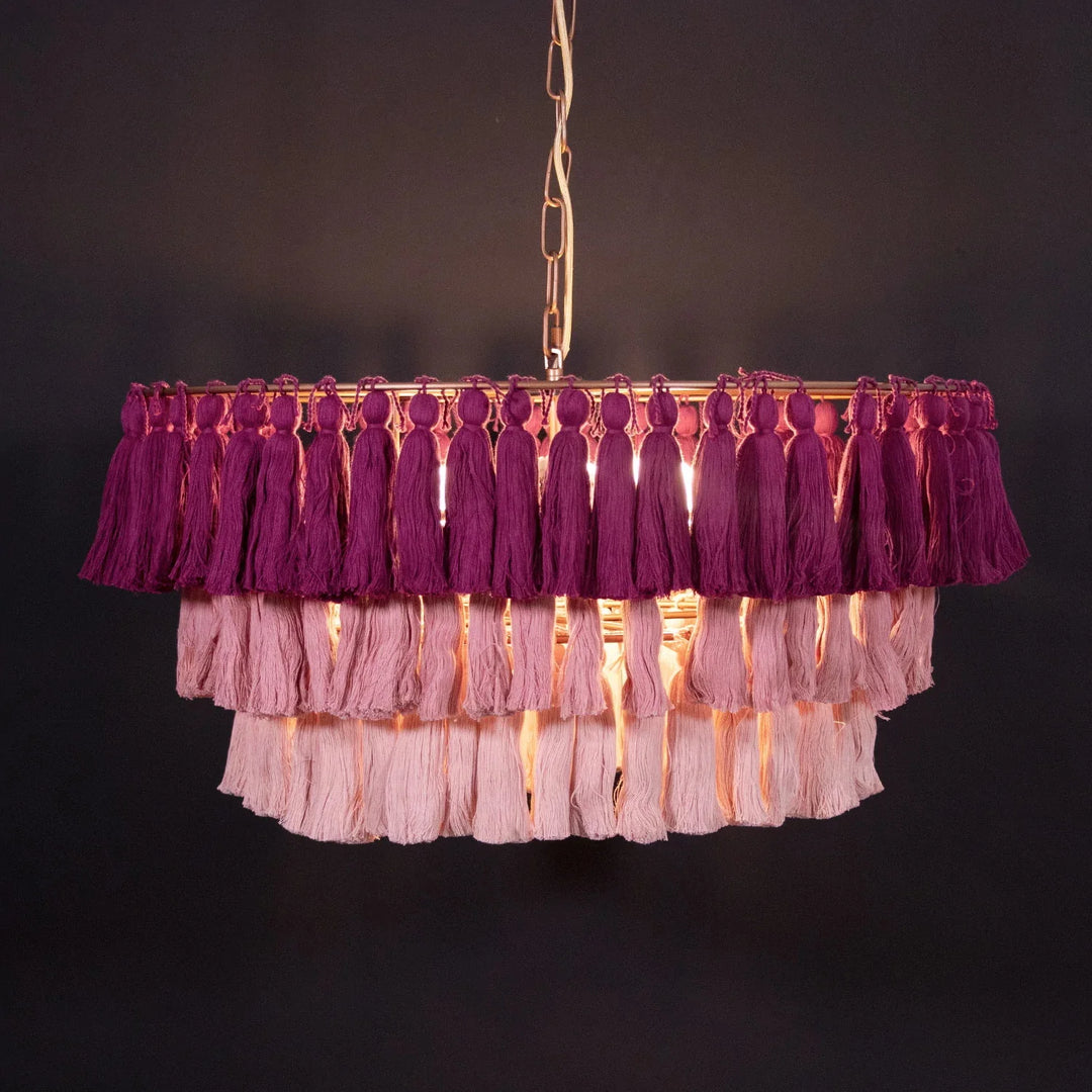 Pendant lamp MULTICOLOUR TASSEL by Rodesigne