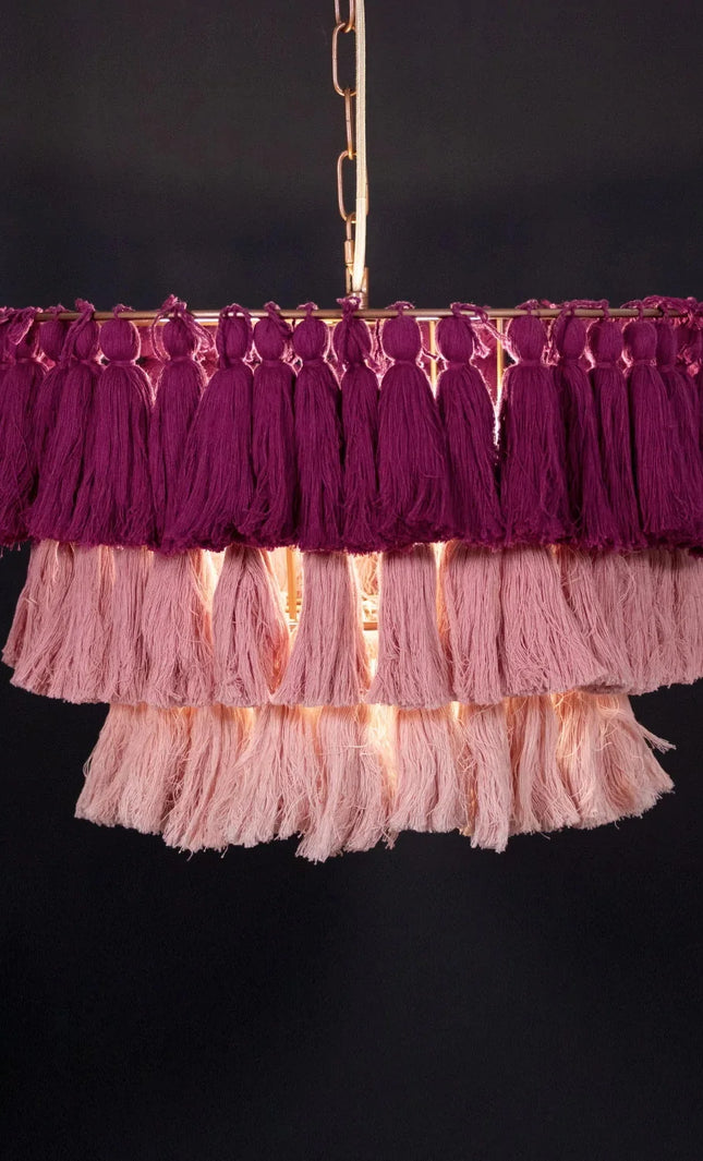 Pendant lamp MULTICOLOUR TASSEL by Rodesigne