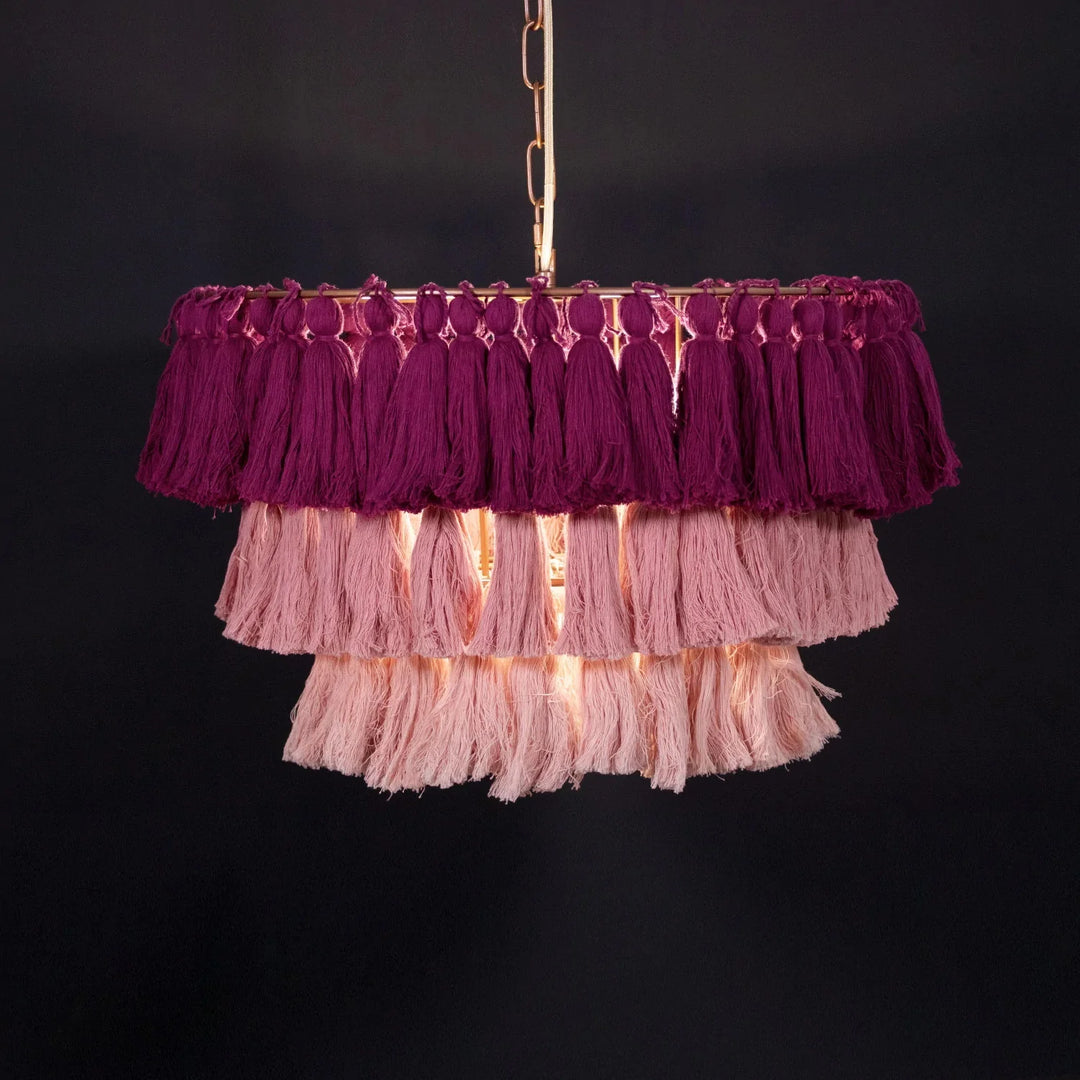 Pendant lamp MULTICOLOUR TASSEL by Rodesigne