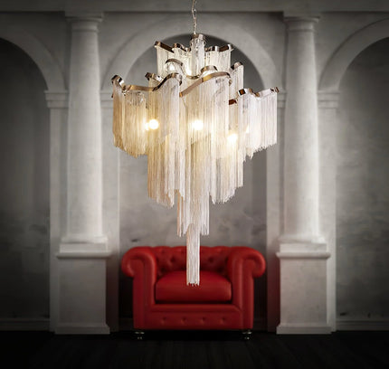 Chandelier CHAINS by Rodesigne — designer chandelier, custom lighting by RODESIGNE