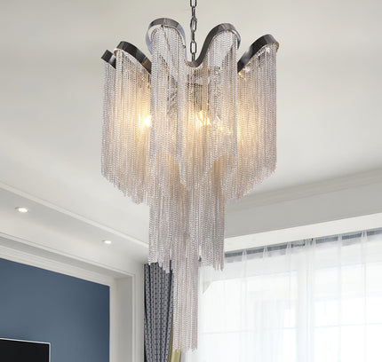 Chandelier CHAINS by Rodesigne — designer chandelier, custom lighting by RODESIGNE