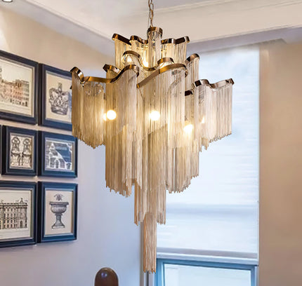 Chandelier CHAINS by Rodesigne — designer chandelier, custom lighting by RODESIGNE