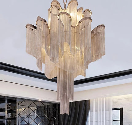 Chandelier CHAINS by Rodesigne — designer chandelier, custom lighting by RODESIGNE