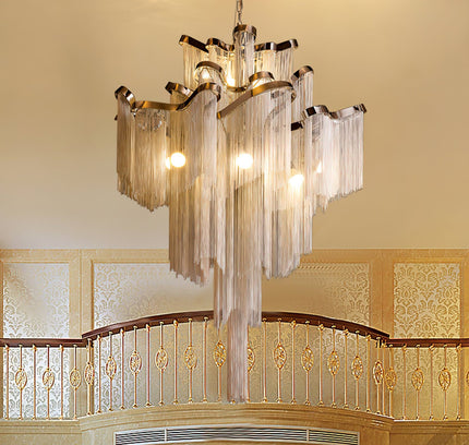 Chandelier CHAINS by Rodesigne — designer chandelier, custom lighting by RODESIGNE