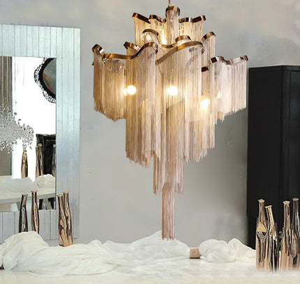 Chandelier CHAINS by Rodesigne — designer chandelier, custom lighting by RODESIGNE