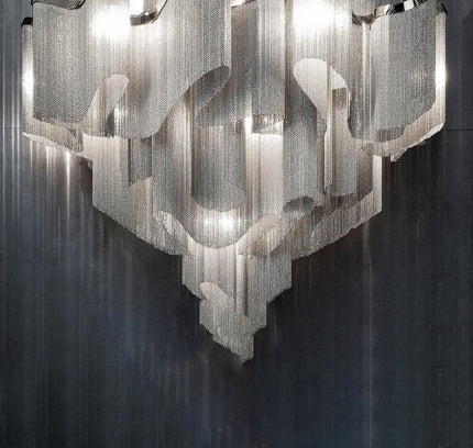 Chandelier CHAINS by Rodesigne — designer chandelier, custom lighting by RODESIGNE