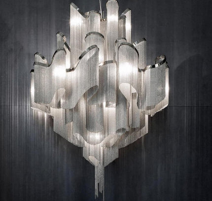 Chandelier CHAINS by Rodesigne — designer chandelier, custom lighting by RODESIGNE